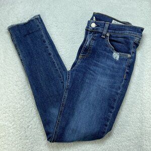 Rag & Bone Jeans Womens Size 28 Blue Low Rise Skinny Ankle Light Distress 28x28